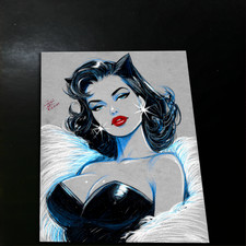 Catwoman Art Print Signed