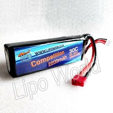 Batteria LW COMPETITION Lipo 3S 11,1V 2200mAh 30C-60C DJI Phantom Quanum Nova T-Rex