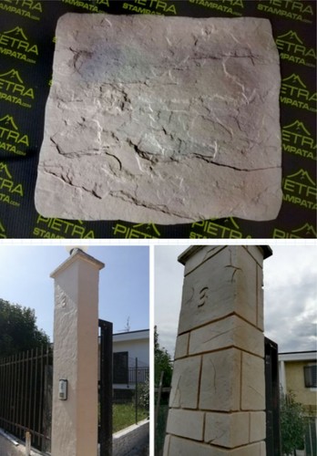 Stampo intonaco stampato finta - intonaco,