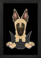 Quadro Malinois cucciolo in