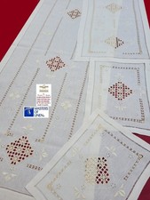 4 Piece Linen Hand Embroidery