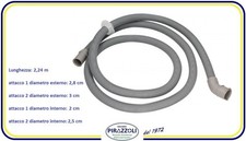 TUBO SCARICO 224cm CON PIPA