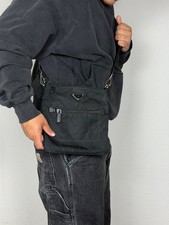 Borsa prada nera tessuto nylon - prada,