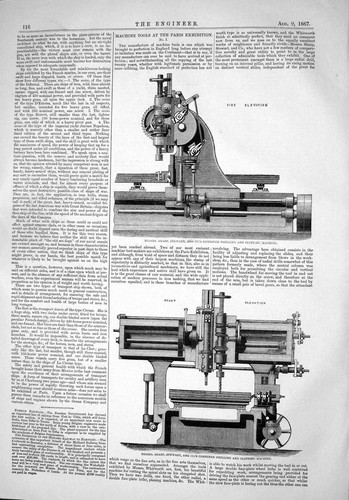 Vecchia macchina utensili 1867