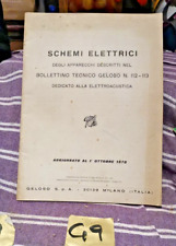 1970 GELOSO SCHEMI ELETTRICI DEI APPARECCHI DEL ELETTROACUSTICA  AMPLIFICATORI