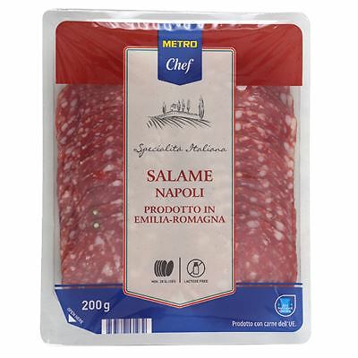 Salame milano affettato - salame,