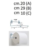 Portarotolo industriale a muro porta rotolo a parete per carta bobina 