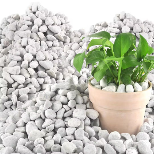 45lb ghiaia grigio naturale - ghiaia,