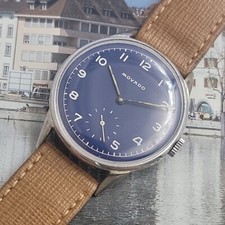 Quadrante blu vintage Movado
