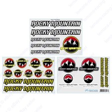 Rocky Mountain Bike Telaio Bici Forcella Molte Decalcomanie Adesivi Kit Urban MTB RMB