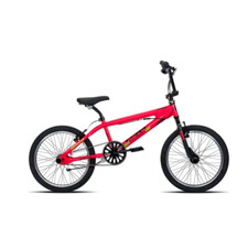 a  LECCE  2026 BICICLETTA 20 bmx red grab 360 BRERA  7-16 anni + 4 pedalini