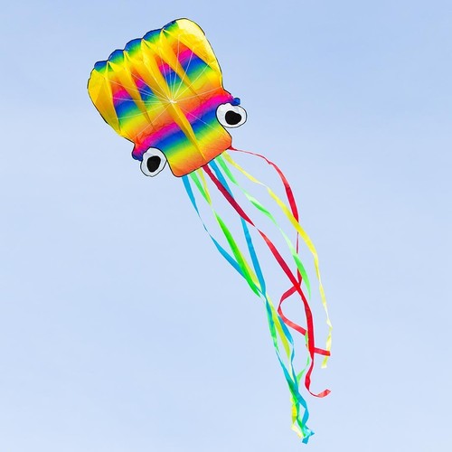 Octopus kite rainbow - kite, 161"