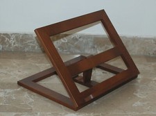 Leggio legno x libri da cucina ricettario 3 inclinazioni supporto per tablet 