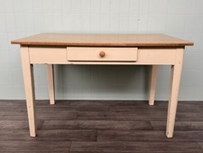 Tavolo Da Pranzo In Abete Smaltato Vintage Anni 50 Arte Povera