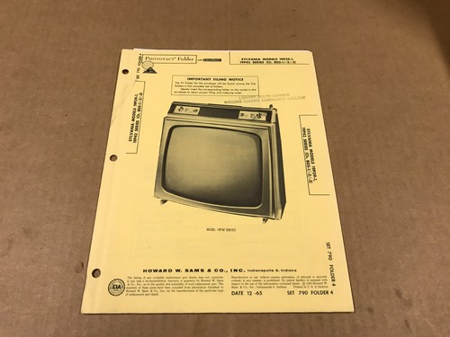 Vintage photofact folder - photofact,