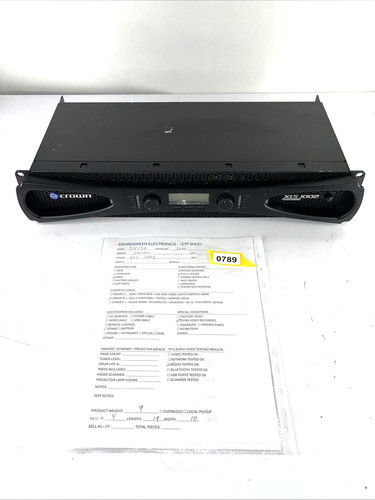 Crown xls 1002 drivecore - xls, 2