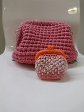 Clutch Con Portamonete Colore Corallo