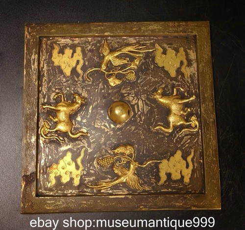 Specchio bronzo quadrato - , 6,4"