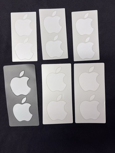Adesivo logo bianco apple - adesivo,