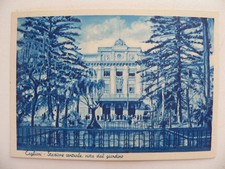 2° cartolina CAGLIARI STAZIONE CENTRALE VISTA DA GIARDINO                   3/17