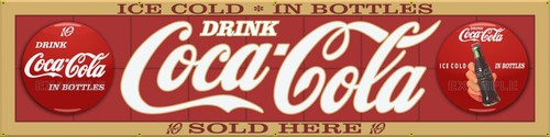 Insegna bottone coca - insegna,