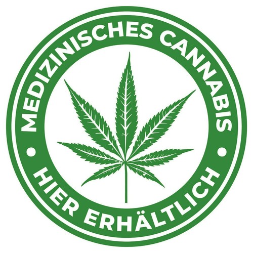 Adesivo nota cnabis medica - adesivo,