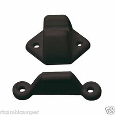 kit 2 pz Fermaporta esterno nero accessori ricambio camper caravan porta gavone
