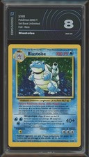 Blastoise 2/102 - Pokémon Base Set Unlimited - AiGrading 8
