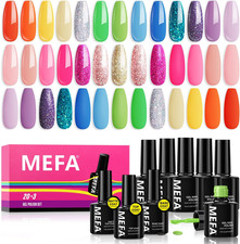 Smalto Semipermanente Unghie, 23PCS Kit Semipermanente Unghie Con Base Coat E Gl