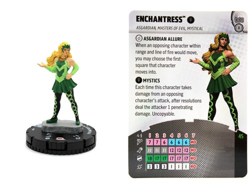 Heroclix 008 incantatrice - heroclix, #008