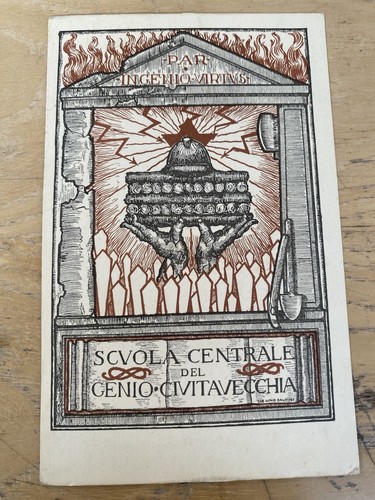 Cartolina scuola del genio - scuola,