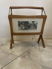 Portariviste in legno e vetro | vintage anni 50