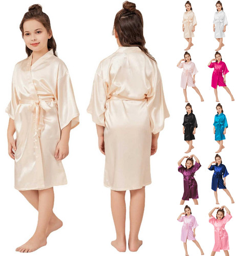 Accappatoio kimono seta raso