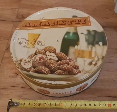 Scatola latta amaretti - amaretti, motta