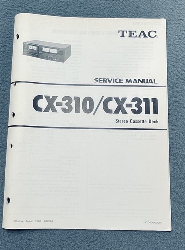 Teac 310 311 cx310 - cx-311, cx311
