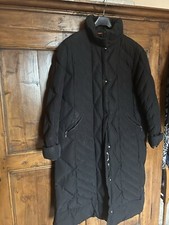 Vero Piumino D’oca Sartoria Del Piumino, nero, lungo trapuntato Taglia 52