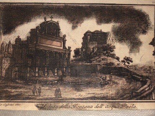 Antica stampa veduta della - veduta,