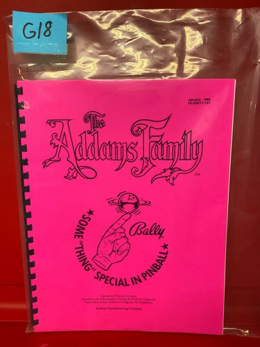 Addams family pinball manuale - addams,