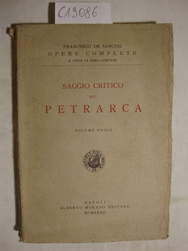 Saggio critico sul - saggio, petrarca