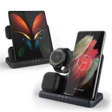 Caricabatteria wireless 3 in 1
