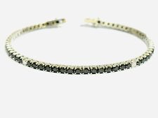 Bracciale tennis diamanti neri