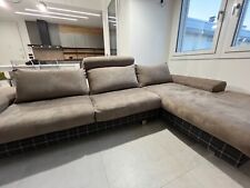 Divano a Penisola grigio tortora, Dondi Salotti. Condizioni pari al nuovo