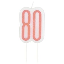 Candelina "80" Oro Rosa per