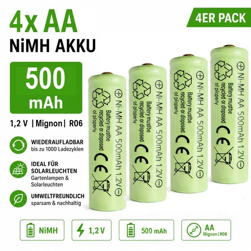 Nimh 500 mah - 4x,