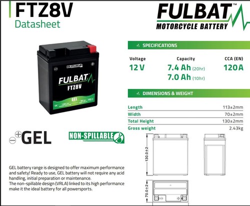 Batteria fulbat ful gel - batteria,