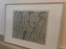 Quadro astratto Tatsuoki Nambata litografia