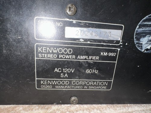Kenwood 992 amplificatore - km-992,