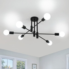 Lampadario Sputnik Nero, 6