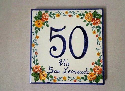 Numero civico ceramica - numero,
