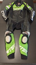 Tuta in pelle intera da moto M-Tech Verde/Nero/Bianco/Rosso Taglia 54 Usata